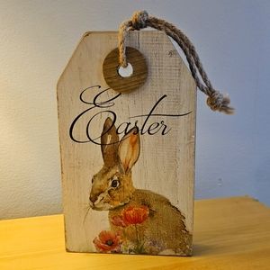 Wooden Easter tag decor